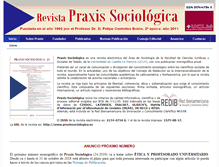 Tablet Screenshot of praxissociologica.es